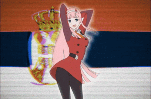Serbia Zero Two Anime GIF