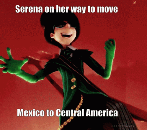 Serena On Her Way To Move Mexico To Central America Is Shown GIF