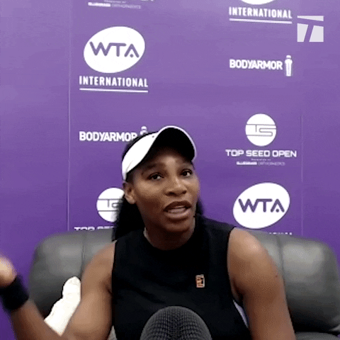 Serena Williams Tennis Player Muscle Growth GIF