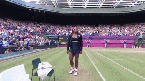 Serena Williams Wins Womens Singles Gold GIF
