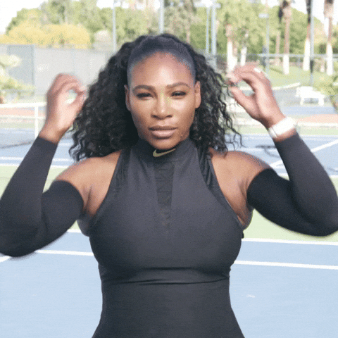 Serena Williams Wowza Party Starts Now GIF