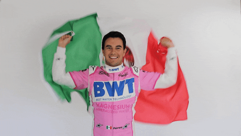 Sergio Perez Mexico Flag GIF