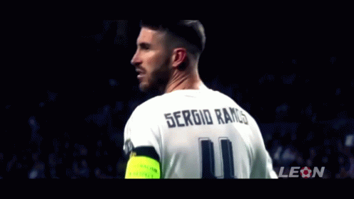 Sergio Ramos Doing Lets Go Face Sign GIF