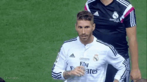 Sergio Ramos Drinking Water GIF