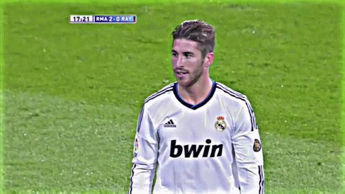Sergio Ramos Walk Out Football Field GIF