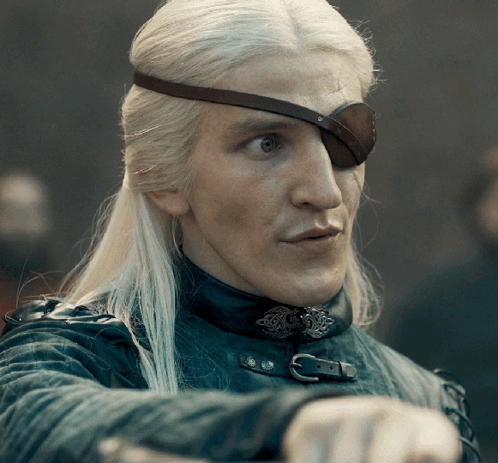 Serious Aemond Targaryen GIF