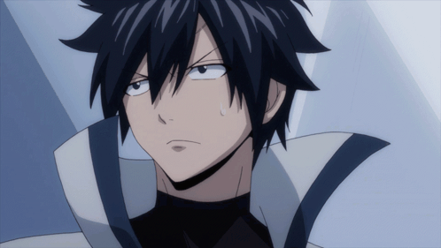 Serious Anime Character Close Up GIF