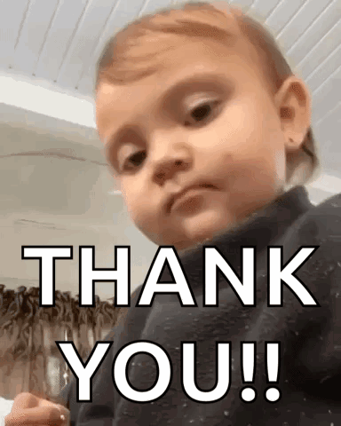 Serious Baby Saying Thank You GIF