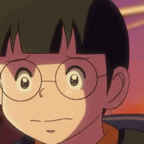 Serious Cartoon Character With Glasses GIF