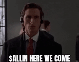 Serious Christian Bale All In Here We Come GIF