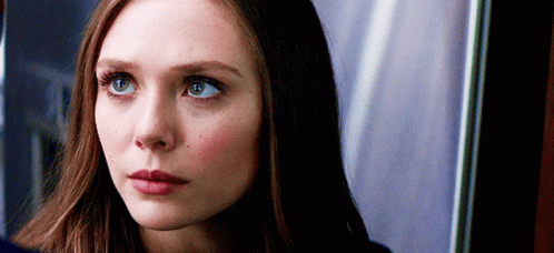 Serious Elizabeth Olsen Stare GIF