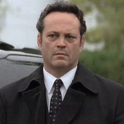 Serious Face Of Vince Vaughn Wedding Crashers GIF