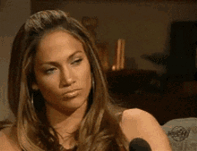Serious Jlo Pouty Lips GIF