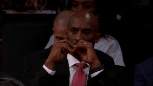 Serious Kobe Bryant Watching GIF