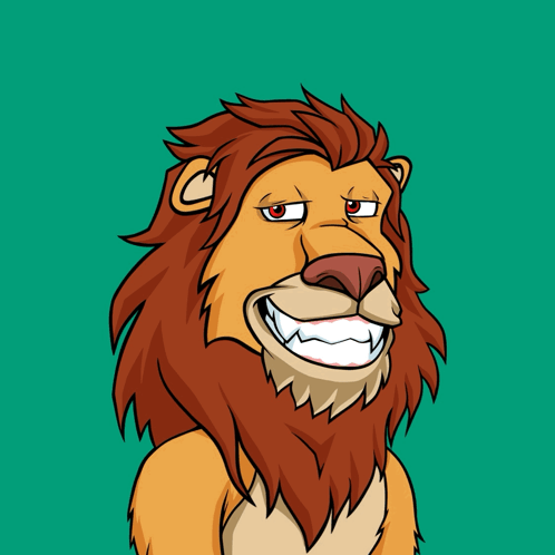 Serious Lion Cartoon GIF