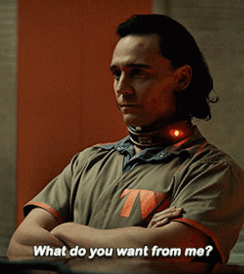 Serious Loki What Do You Want GIF