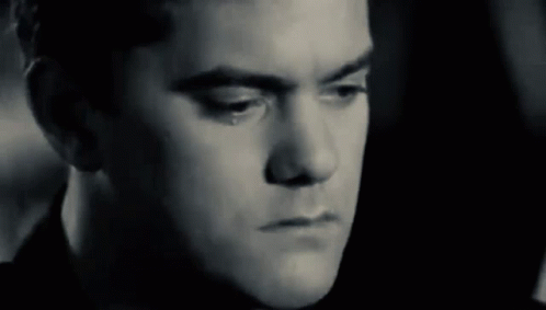Serious Man's Black and White Face