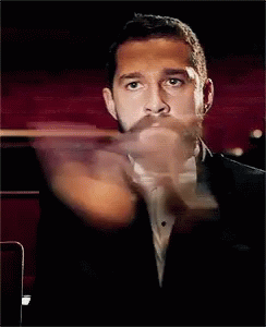 Serious Shia Labeouf Clapping With Standing Ovation GIF
