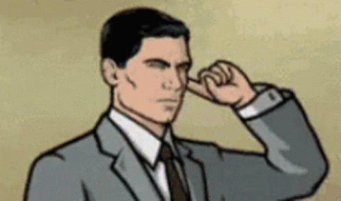 Serious Sterling Archer Thinking GIF