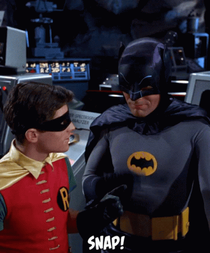 Serious Talk With Robin And Batman Snap GIF