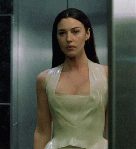 Serious Talking Monica Bellucci GIF