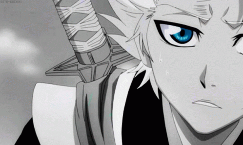 Serious Toshiro Blue Eyes GIF