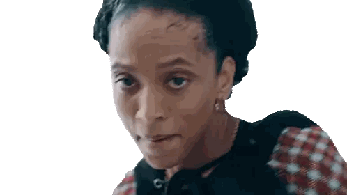 Serious Woman With Forehead Tattoo