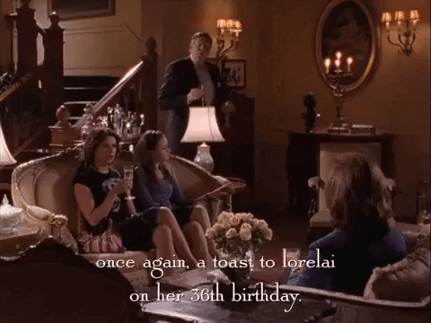 Serving A Happy Birthday Wine GIF