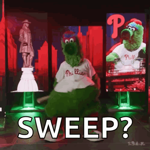 Sesame Street Character in Phillies Jersey