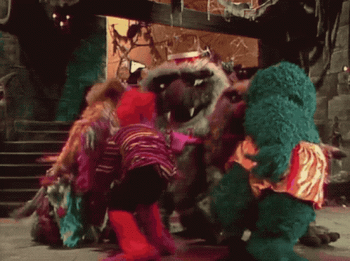 Sesame Street Cookie Monster and Elmo