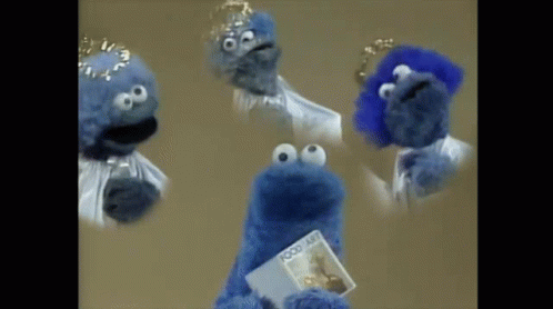 Sesame Street Cookie Monster Angels GIF