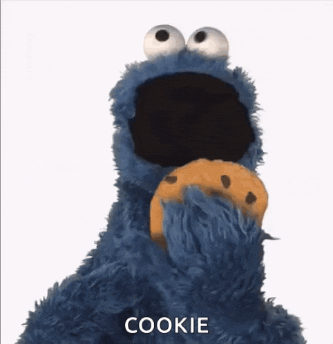 Sesame Street Cookie Monster Eats Your Art Gif GIF