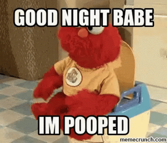 Sesame Street Elmo Good Night Babe GIF