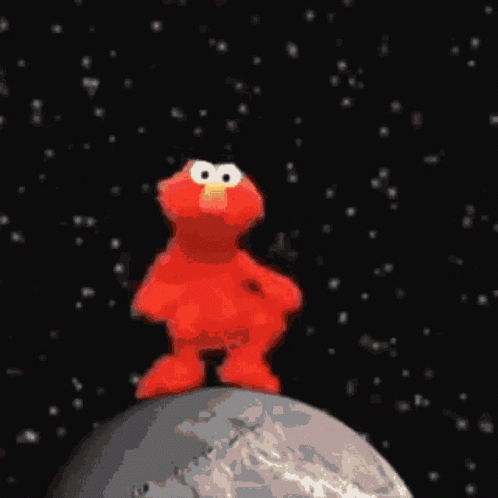 Sesame Street Elmo on Planet