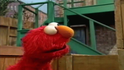 Sesame Street Elmo Shocked GIF