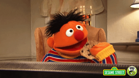 Sesame Street Ernie Eating Pbs Kids GIF