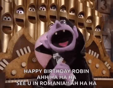 Sesame Street Happy Birthday Robin See U Romania GIF
