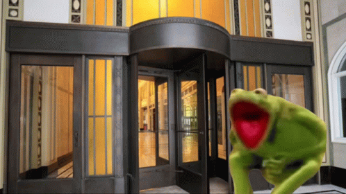 Sesame Street Kermit Suicide Falls Off Sky Scraper Explosion GIF