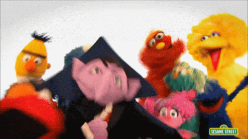 Sesame Street Number Of The Day Six GIF