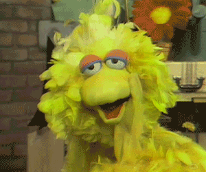 Sesame Street Yellow Big Bird Facepalm GIF
