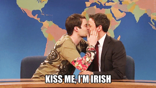 Set Meyers Bill Hade Kiss Me I'm Irish GIF