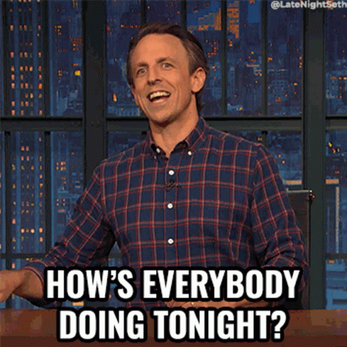 Seth Meyers How Are You Doing GIF