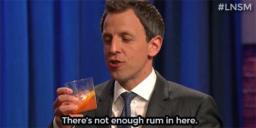 Seth Meyers Not Enough Rum Here GIF