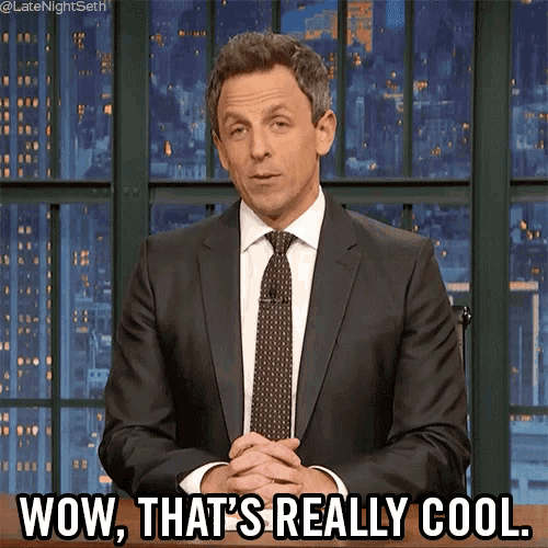 Seth Meyers That's Really Cool GIF