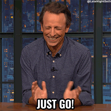Seth Meyers You Need To Leave Just Go GIF