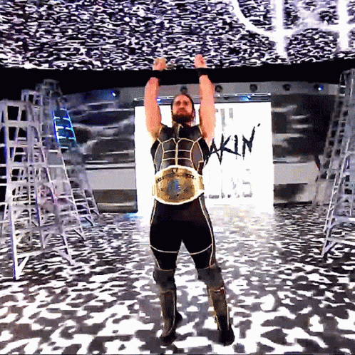 Seth Rollins In The Flashy Stage GIF