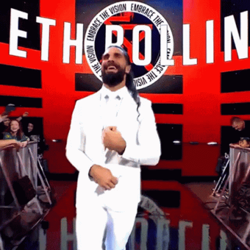 Seth Rollins Jamming With The Crowd GIF