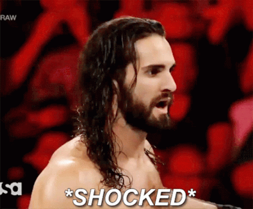 Seth Rollins Was Shocked GIF