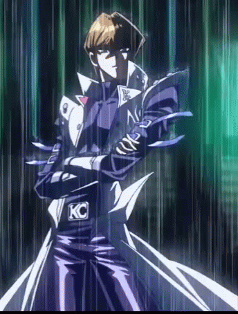 Seto Kaiba Standing In Rain GIF