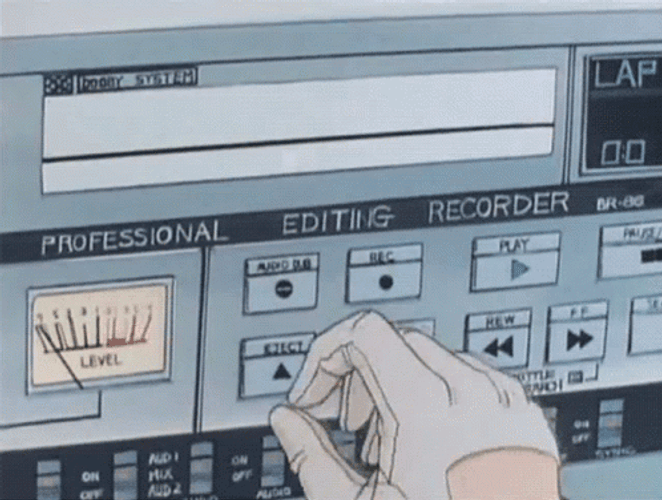 Setting UP VCR To Release Vhs Cartoon GIF